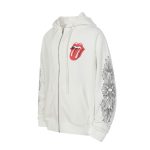 Chrome Hearts x Rolling Stones White Zip-Up Hoodie
