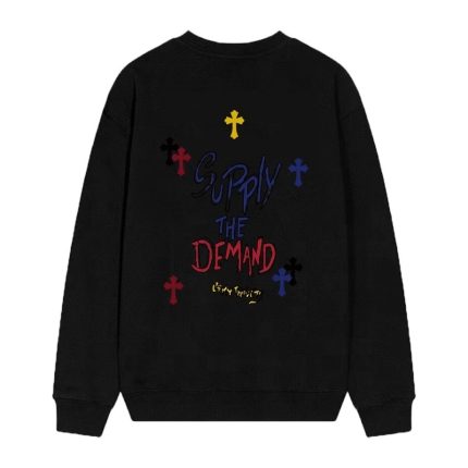 Supply The Demand Cross Graphic Sweatshirt – Black