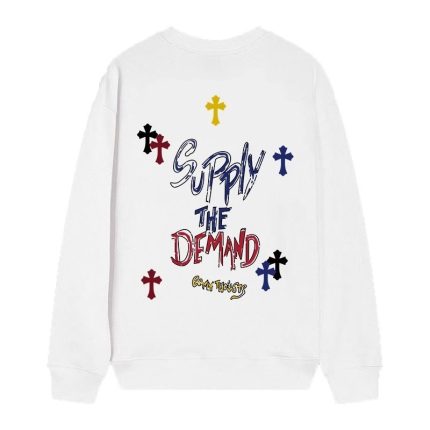 Supply The Demand Cross Graphic Sweatshirt – White